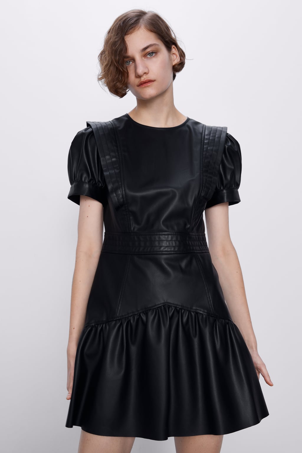 Zara Camicia Ecopelle Dress Faux Leather Shirt Zara Camicia Ecopelle ZARA LEATHER EFFECT Zara Camicia Ecopelle Dress Faux Leather Shirt Zara Camicia Ecopelle ZARA LEATHER EFFECT
